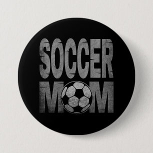 BADGE ROND 7,6 CM CADEAU DE MOM DE FOOTBALL