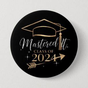 Badge Rond 7,6 Cm Cadeaux de fin d'études de la promotion 2024 pour
