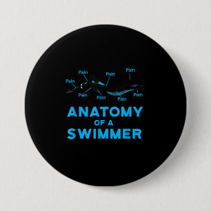 Badge Rond 7,6 Cm Cadeaux De Ventilateur De Baignade Anatomie D'Un B