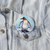 Badge Rond 7,6 Cm Cadeaux et accessoires de pingouin (En situation)