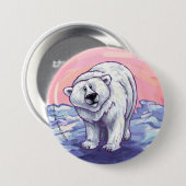 Badge Rond 7,6 Cm Cadeaux et accessoires d'ours polaire (Devant & derrière)
