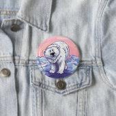 Badge Rond 7,6 Cm Cadeaux et accessoires d'ours polaire (En situation)