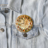 Badge Rond 7,6 Cm Café café heure (En situation)