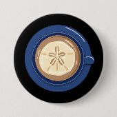 Badge Rond 7,6 Cm Café Latte Dollar de Sable (Devant)