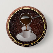 Badge Rond 7,6 Cm Café turc (Devant)