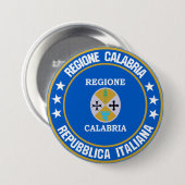 Badge Rond 7,6 Cm Calabre (Devant & derrière)