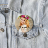 Badge Rond 7,6 Cm Calligraphie moderne - Script d'encre - Photo d'un (En situation)
