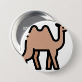 Badge Rond 7,6 Cm Camel (Devant & derrière)