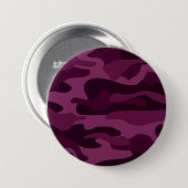 Badge Rond 7,6 Cm Camo de couleur violette tyrienne (Devant & derrière)