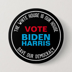 Badge Rond 7,6 Cm Campagne Save Our Democracy Vote BIDEN HARRIS
