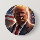 Badge Rond 7,6 Cm Campagne Trump (Devant)
