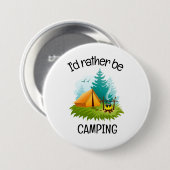 Badge Rond 7,6 Cm Camping Design (Devant & derrière)
