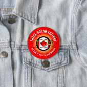 Badge Rond 7,6 Cm Canada 2024 TOTAL SOLAR ECLIPSE (En situation)