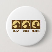 Badge Rond 7,6 Cm Canard Canard Moose (Devant)