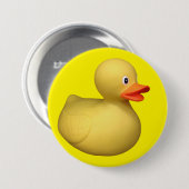 Badge Rond 7,6 Cm Canard en caoutchouc (Devant & derrière)