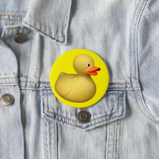 Badge Rond 7,6 Cm Canard en caoutchouc (En situation)