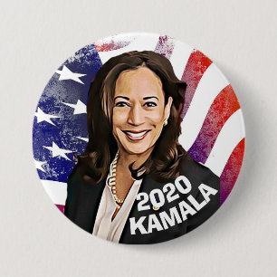 Badge Rond 7,6 Cm Candidat à l'élection présidentielle de Kamala Har
