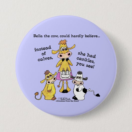 Badge Rond 7,6 Cm Cankles et non calques (Devant)