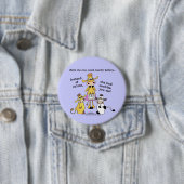 Badge Rond 7,6 Cm Cankles et non calques (En situation)