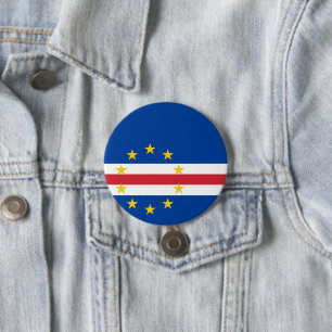 Badge Rond 7,6 Cm Cap Verde flag