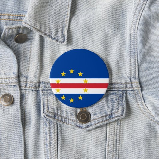 Badge Rond 7,6 Cm Cap Verde flag (En situation)