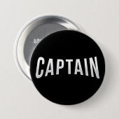 Badge Rond 7,6 Cm Capitaine (Devant & derrière)