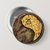Badge Rond 7,6 Cm Capricorne & Singe de feu (Devant & derrière)