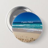 Badge Rond 7,6 Cm Captiva Island, Floride, (Devant & derrière)