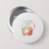 Badge Rond 7,6 Cm Capture de la photographie de lumière Caméra Photo (Devant & derrière)