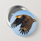 Badge Rond 7,6 Cm "Caracara Flight" Button (Devant & derrière)