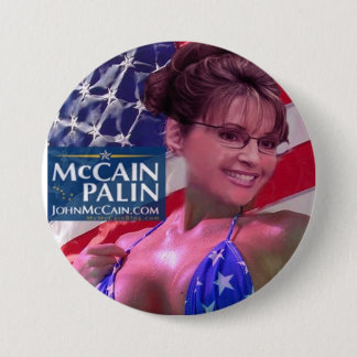 Badge Rond 7,6 Cm Caribou - Sarah Palin