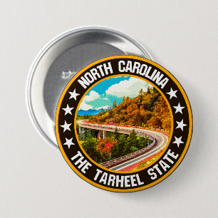 Badge Rond 7,6 Cm Caroline du Nord