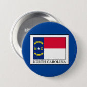 Badge Rond 7,6 Cm Caroline du Nord (Devant & derrière)