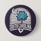 Badge Rond 7,6 Cm Caroline du Sud (Devant)