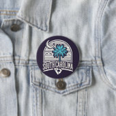 Badge Rond 7,6 Cm Caroline du Sud (En situation)