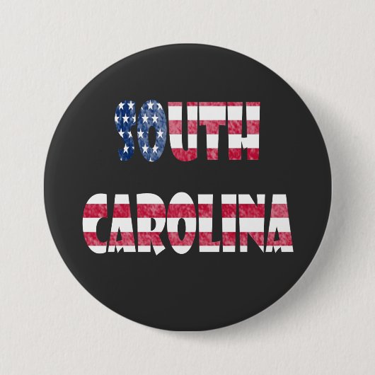 Badge Rond 7,6 Cm Caroline du Sud (Devant)