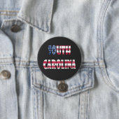 Badge Rond 7,6 Cm Caroline du Sud (En situation)