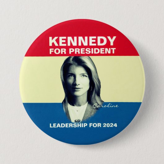 Badge Rond 7,6 Cm Caroline Kennedy 2024 (Devant)