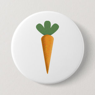 Badge Rond 7,6 Cm Carotte