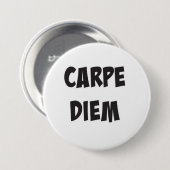 Badge Rond 7,6 Cm Carpe Diem Button (Devant & derrière)