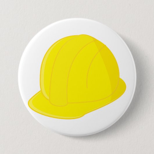 Badge Rond 7,6 Cm Casque de chantier (Devant)