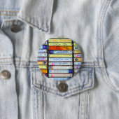 Badge Rond 7,6 Cm Cassette (En situation)