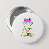 Badge Rond 7,6 Cm Cat (Devant & derrière)
