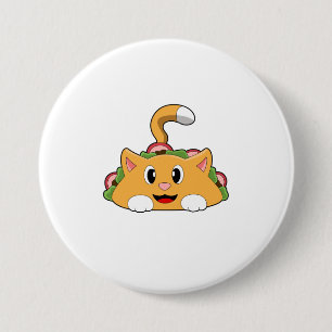 Badge Rond 7,6 Cm Cat Taco