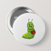 Badge Rond 7,6 Cm Caterpillar au Bowling avec Bowling ball (Devant & derrière)