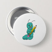Badge Rond 7,6 Cm Caterpillar avec crayon (Devant & derrière)
