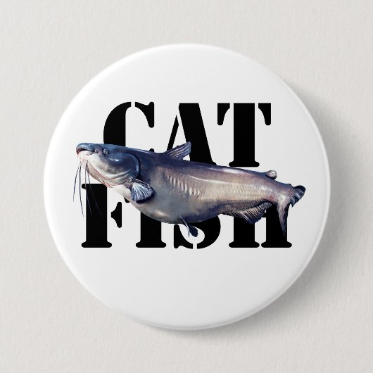Badge Rond 7,6 Cm Catfish (Devant)