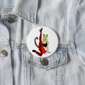 Badge Rond 7,6 Cm catgirl (En situation)