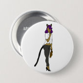 Badge Rond 7,6 Cm catgirl (Devant & derrière)