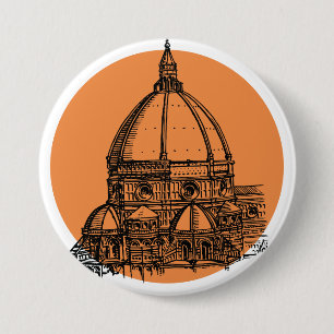 Badge Rond 7,6 Cm Cathédrale de Florence